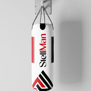 Stellman Compact Hanging Punching Bag - White